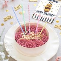 ＜うめとおはぎ＞薔薇のおはぎケーキ_誕生日ロウソクプレート付(添加物不使用・卵不使用)