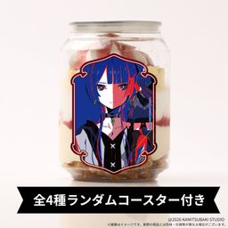 【KAMITSUBAKI STUDIO】理芽 ランダムコースター付きケーキ缶（イチゴカスタード味）