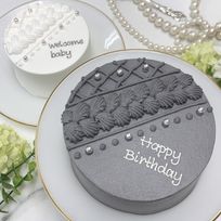 【店頭受取】ケーブルニットセンイルケーキ 3号《選べる9色｜韓国｜誕生日｜お好きなメッセージ✧》