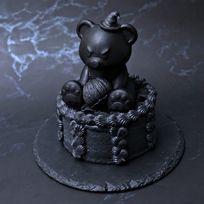 【期間限定】漆黒のさつまいもショートケーキ＆パンプキンテディベアケーキ タワーセット：ハロウィン2026