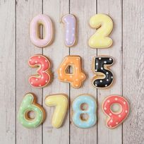 色も選べる【数字クッキー】アイシングクッキー 誕生日 ケーキ クッキー 数字 デコレーションケーキ オリジナルケーキ かわいい お菓子 推し活