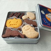 ハロウィンクッキー【シルバー缶深】（29枚入）ハロウィン2026