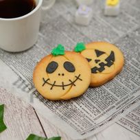 たっぷりかぼちゃ入り！【ハロウィンかぼちゃクッキー】〈1個〉アイシングクッキー かぼちゃクッキー ハロウィン Halloween かわいい お菓子 個包装 プレゼント プチギフト クッキー ギフト アイシングクッキーleap