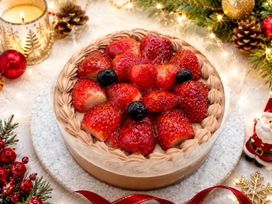 クリスマス限定 いちごとチョコのムースケーキ（グルテンフリー対応 卵・乳製品・小麦粉不使用）