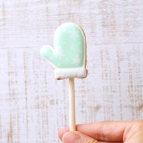 【クッキーポップ ミトン】アイシングクッキー クリスマス クッキー プチギフト かわいい お菓子 個包装