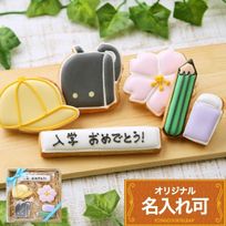 名入れ可【入学ギフトBOY小】アイシングクッキー ギフトボックス クッキー ケーキデコレーション バースデーケーキ 誕生日 ケーキトッピング ケーキデコレーション かわいい お菓子 女の子 男の子 