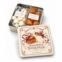 ハロウィン・マスカレード 焼き菓子缶（バターキャラメルシューケット・メレンゲクッキー）