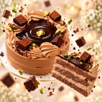new チョコレートケーキ5号 ベルギー産チョコ 半解凍でとろける バースデーケーキ お誕生日 #ふわひん  厚木市ふるさと納税返礼品に採用