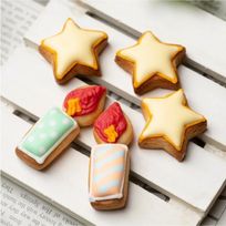 【星＆ろうそく(5個入り)】アイシングクッキー かわいい お菓子 誕生日 バースデー 推し活 推しケーキ プチギフト クッキー ギフト アイシングクッキーleap