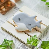 海の生き物【サメ】アイシングクッキー クッキー プチギフト デコレーション かわいい お菓子 個包装 魚 さかな 動物 さめ 鮫