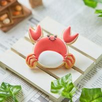 海の生き物【カニ】アイシングクッキー クッキー プチギフト デコレーション かわいい お菓子 個包装 魚 さかな 動物 かに 蟹