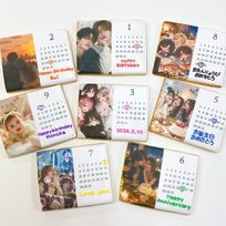 ◻︎メモリアルカレンダープリントクッキー《選べる8色｜アイシングクッキー｜お好きな日付とメッセージで♪》