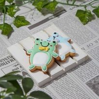 【カエル】アイシングクッキー クッキー プチギフト デコレーション かわいい お菓子 個包装 動物 どうぶつ 生き物