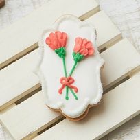 【カーネーション用プレートB】アイシングクッキー クッキー プチギフト デコレーション かわいい お菓子 個包装 母の日
