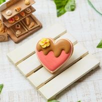 【ハートB】アイシングクッキー クッキー プチギフト かわいい お菓子 個包装 アイシングクッキーleap バレンタインデー ホワイトデー