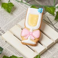 【シャンパン】アイシングクッキー クッキー プチギフト かわいい お菓子 個包装 アイシングクッキーleap