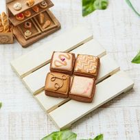 【ショコラ風クッキー4個入り】アイシングクッキー クッキー プチギフト かわいい お菓子 個包装 アイシングクッキーleap バレンタインデー ホワイトデー