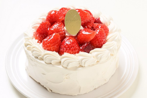 卵・乳製品・小麦除去可能 ナチュラルクリームケーキ 5号 15cm
