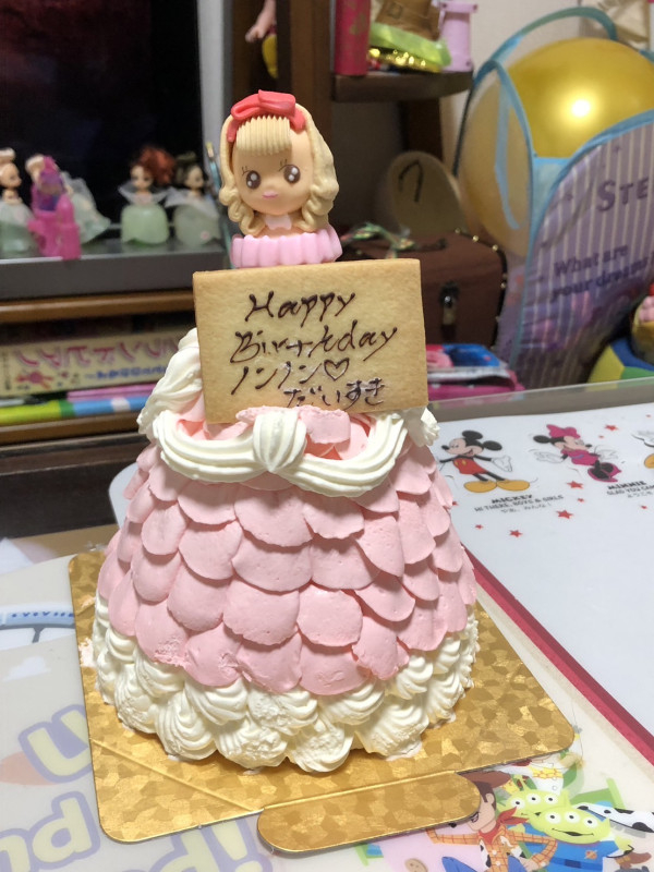 プリンセスケーキ ひらひら ドールケーキ 生クリーム 4号 12cmの口コミ・評判の投稿画像