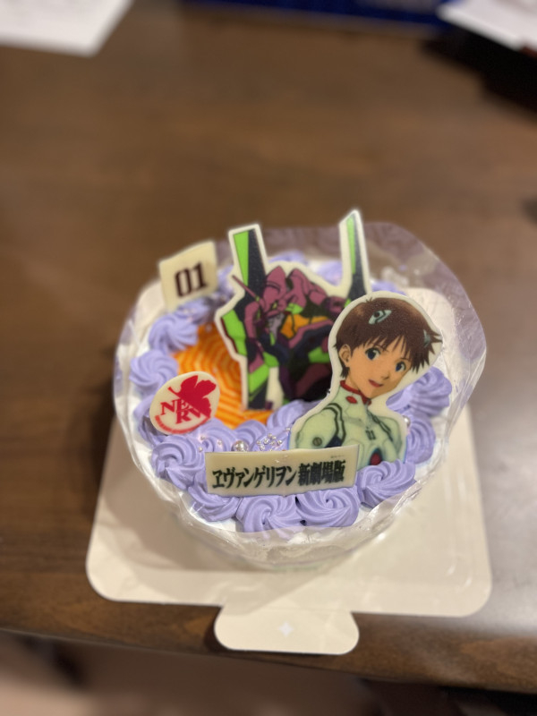 「エヴァンゲリオン」 碇シンジ オリジナルケーキの口コミ・評判の投稿画像